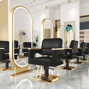 Эргономичные парикмахерские кресла для парикмахерской, маникюрного салона, табурета для косметолога, парикмахерского кресла, мебели Cadeira, HY